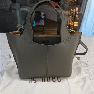 HOBO Vida Small Tote Olive Green Leather Handbag